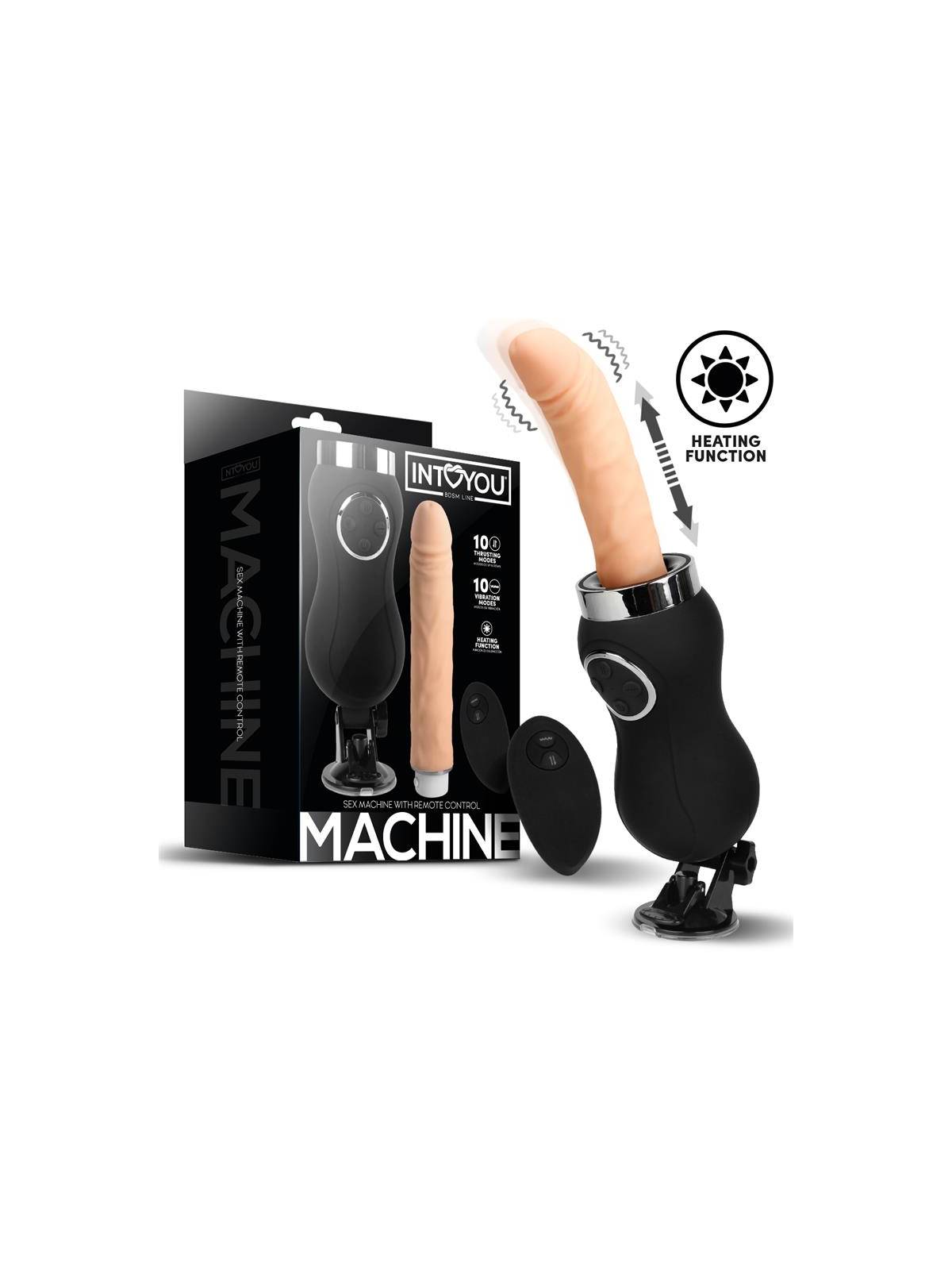 Sex Machine Vibracion Thrusting y Calor Control Remoto USB