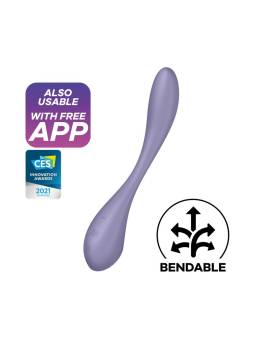 G Spot Flex 5 Multi Vibrador con Satisfyer Connect APP Lilac