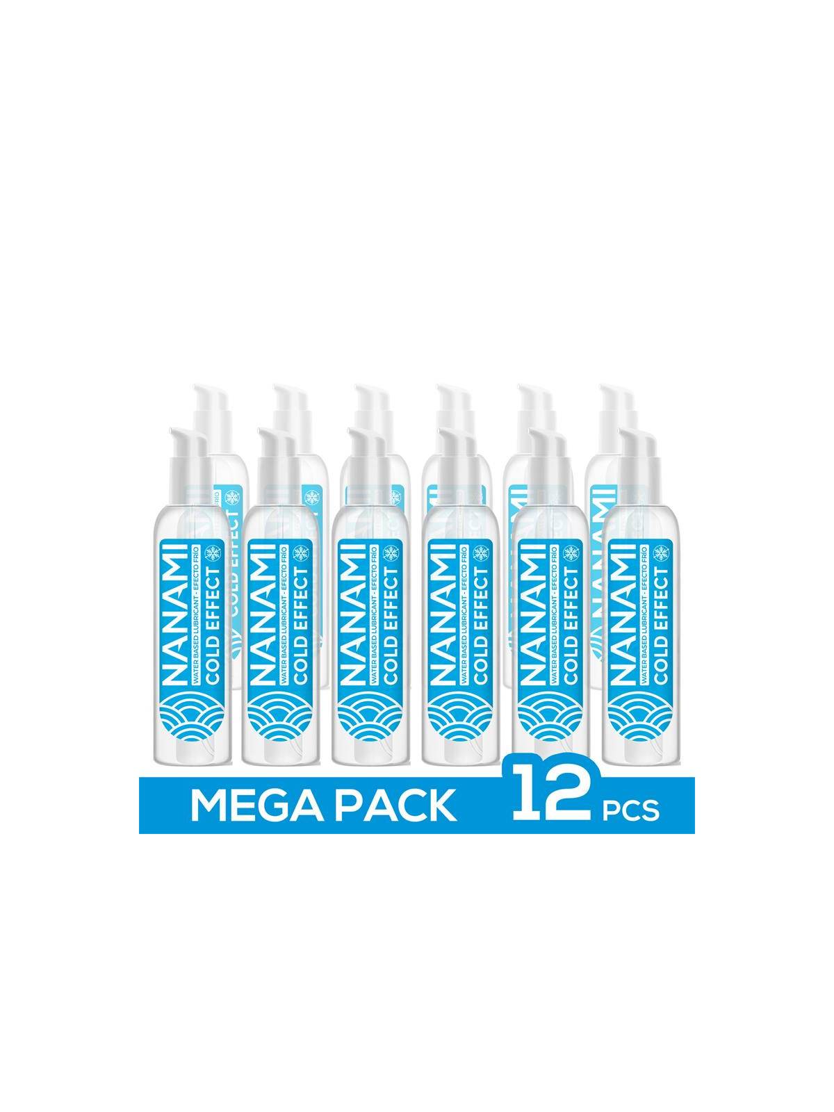 Pack de 12 Lubricante Base Agua Efecto Frio 150 ml